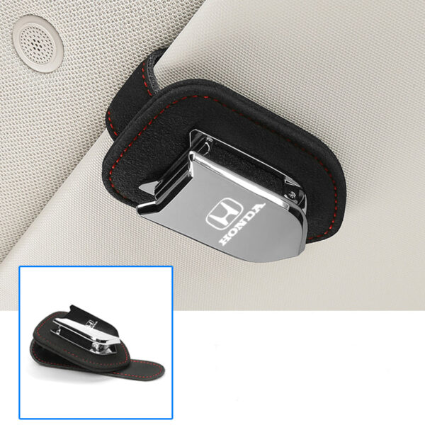 Honda Chrome Metal Sun Visor Glasses Holder Clip