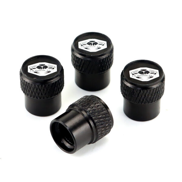 Hummer EV Black Tire Valve Caps - Extra Spare Cap Total 5 Caps