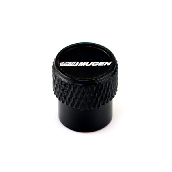 Mugen Black Laser Engraved Tire Valve Stem Caps - Total 5 Caps - Image 2