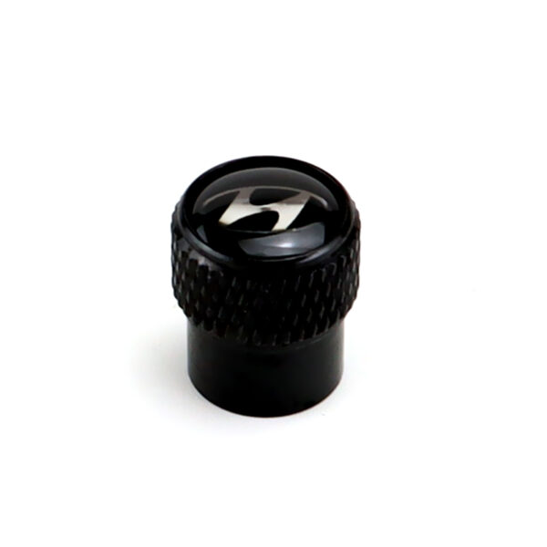 Hyundai Black Tire Valve Caps - Extra Spare Cap Total 5 Caps - Image 2