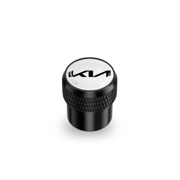 Kia New Logo White Tire Valve Caps - Extra Spare Cap Total 5 Caps - Image 2